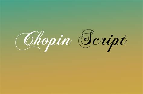 Chopin Script Font - Fonts Hut