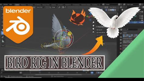 BLENDER ANIMATION BASICS :RIGGING BIRD USING BLENDER BIRD ARMATURE AND ...