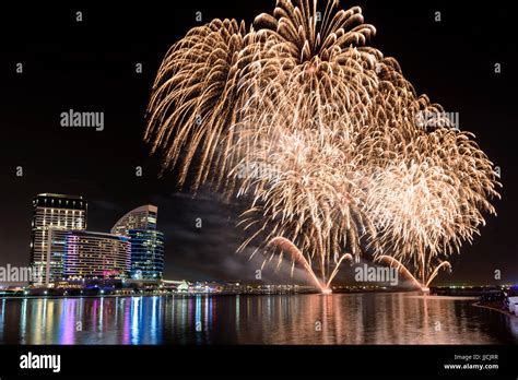 Dubai expo fireworks hi-res stock photography and images - Alamy