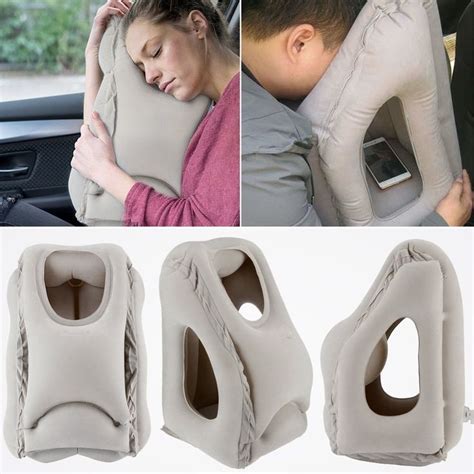 Koncle Inflatable Travel Pillow, Airplane Pillow, Ergonomic and ...