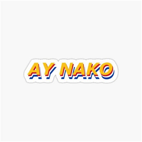 "Ay nako " Sticker for Sale by littledarlingko | Science stickers ...