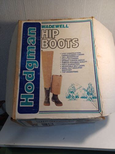 Hodgman Wadewell Hip Boots Mens Size 9 Skme Wear And Stains | eBay