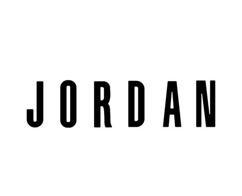 Jordan Brand Logo Name Black Symbol Design Clothes Sportwear Vector ...