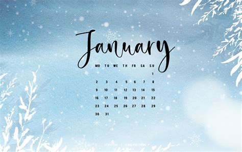 January Wallpaper