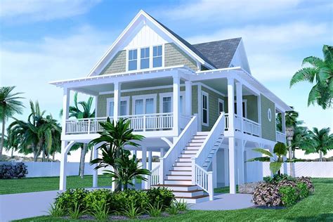 Plan 15266NC: Charming 3-Bed Home Plan with Wrap-Around Porch | Beach ...