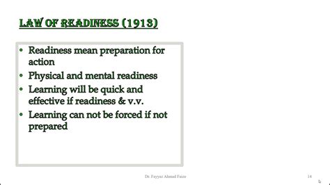 2. Learning Theories Law Of Readiness - YouTube