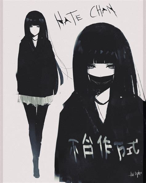 My OC Hate Anime Girl With Black Hair, Emo Anime Girl, Dark Anime Girl ...