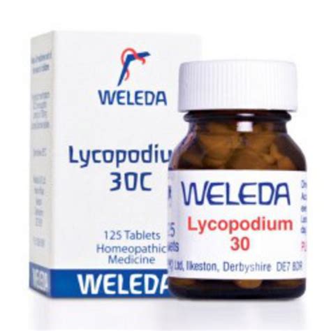 Lycopodium Homeopathic Remedy 30c in 125tabs from Weleda