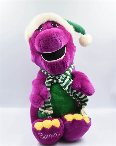 Barney Christmas Plush - Etsy Ireland