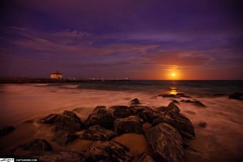 sunrise at boyton beach ocen inlet | Moon Rise Over Boynton Beach Ocean ...