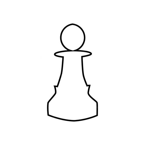 Premium Vector | Chess pawn symbol isolated on white background in ...