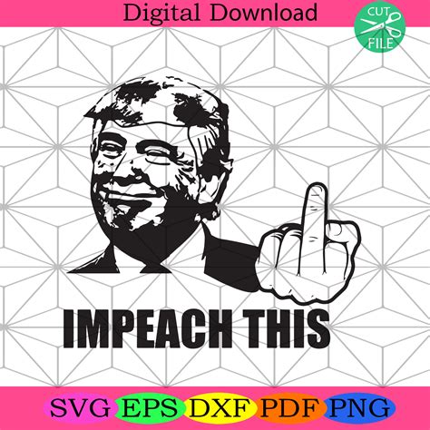 Donald Trump Giving The Middle Finger Svg Trending Svg - SilkySVG