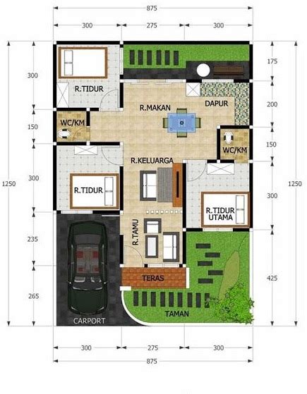 11 Denah Rumah Minimalis 3 Kamar yang Simple & Unik! - Lamudi