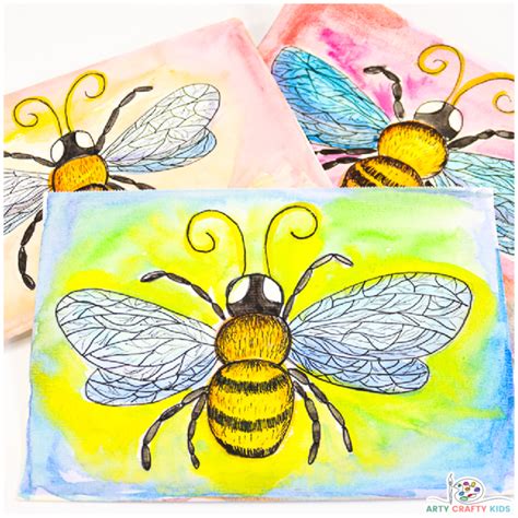 3D Paper Bee Craft - Arty Crafty Kids