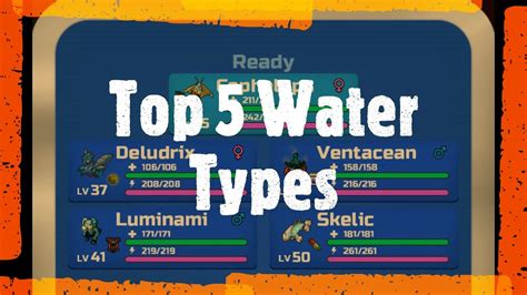 Top 5 Water Types in Loomian Legacy - YouTube