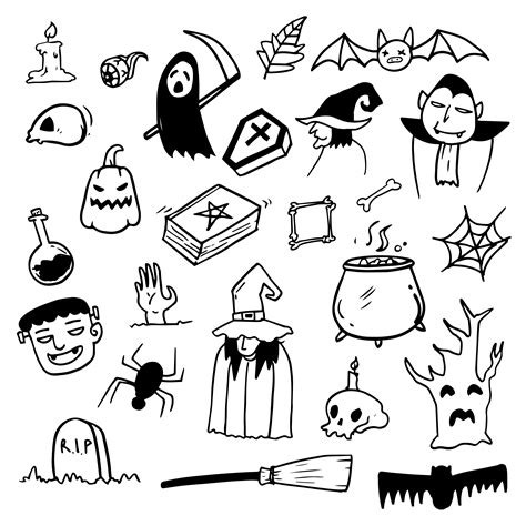 Halloween Drawing Templates