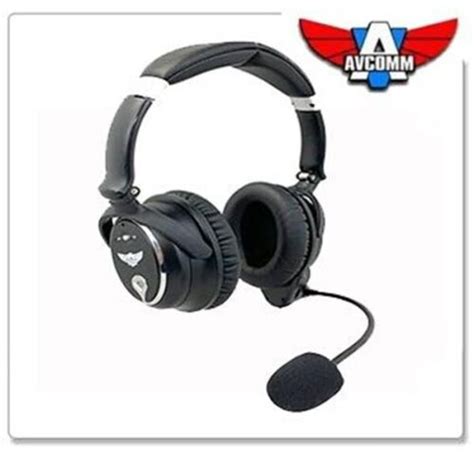 New Avcomm AC-50 ANR/Bluetooth General Aviation Headset with carrying ...