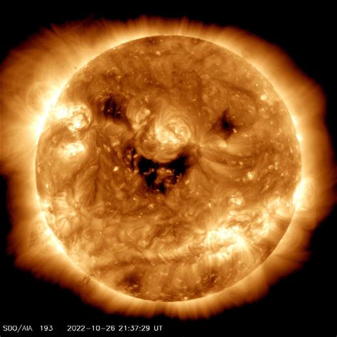 NASA caught the sun smiling down on us, literally : NPR