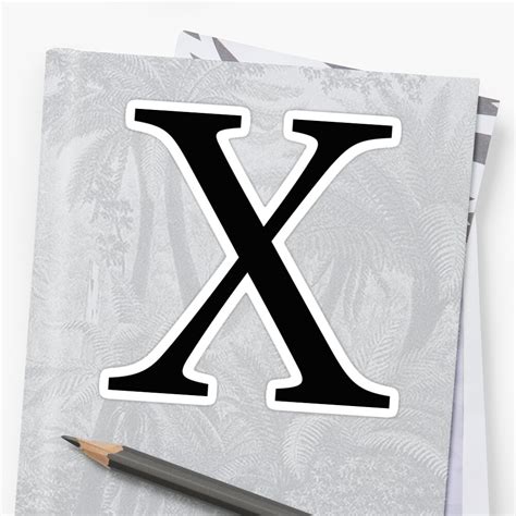 "Chi Greek Letter" Sticker by AdventureFinder | Redbubble