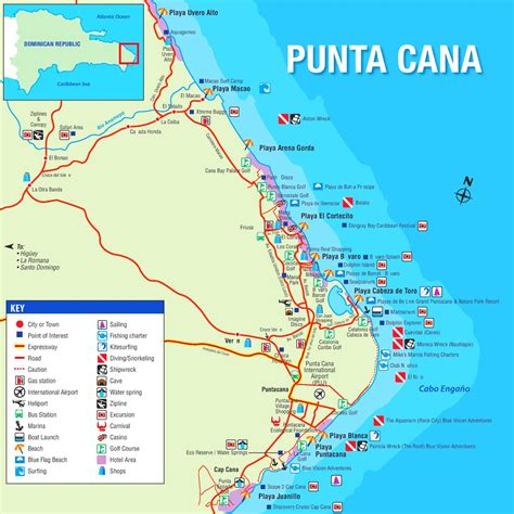 Large Punta Cana Maps for Free Download and Print | High-Resolution and ...