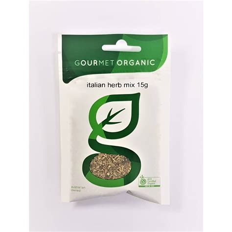 Gourmet Organic Italian Herb Mix 15g | Woolworths