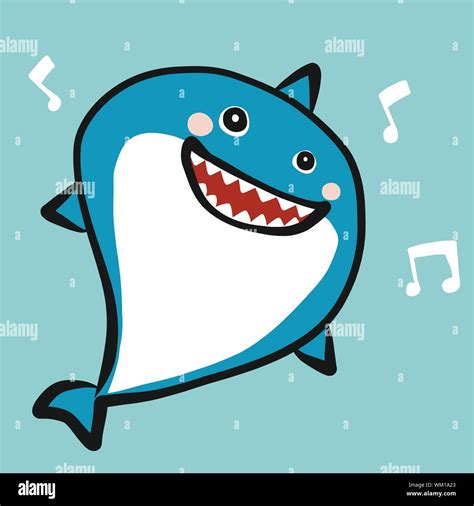 Shark smile cartoon vector illustration Stock Vector Image & Art - Alamy