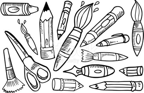 Doodle Art Supplies Set stock photos - FreeImages.com | Doodle art ...