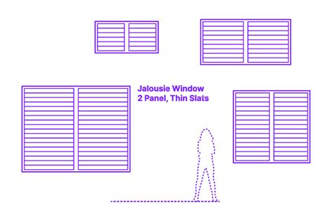 Jalousie Window Symbol Floor Plan