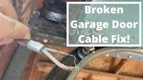 How to Fix and Install New Garage Door Cables - YouTube