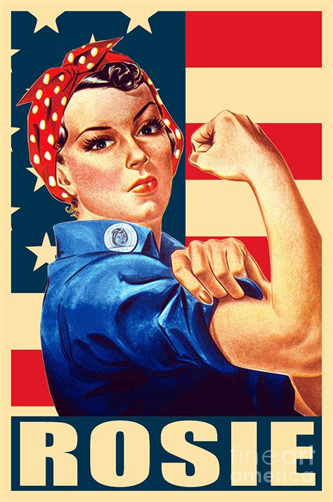 Rosie The Riveter Propaganda Poster