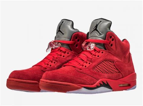 Air Jordan 5 Red Suede 136027-602 Release Date - Sneaker Bar Detroit