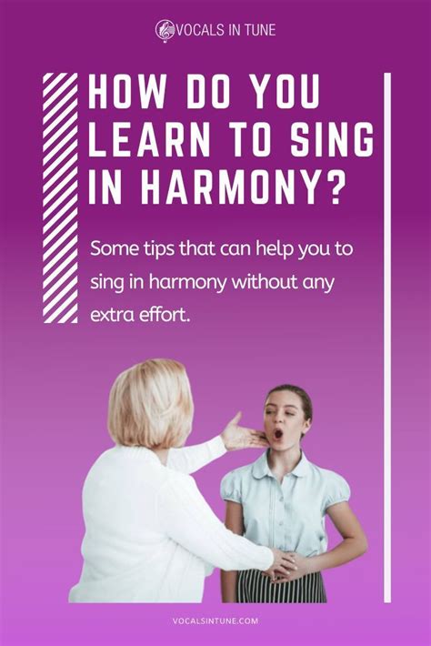 How Do You Learn To Sing Harmony - Vocals in Tune | Learn singing ...