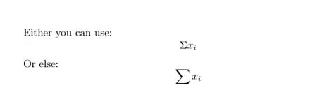 How to Create and use summation symbol in LaTeX – Linux Consultant