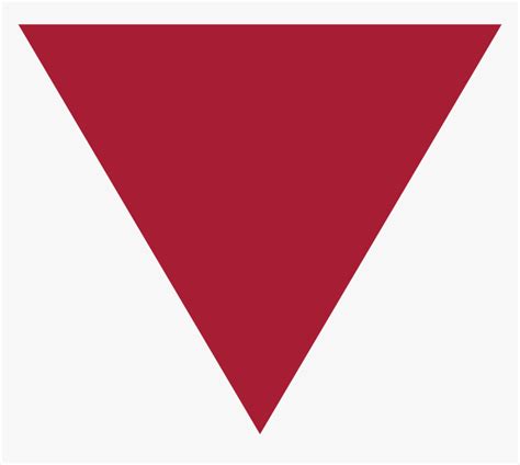 Transparent Upside Down Triangle Png - Red Triangle Pointing Down, Png ...