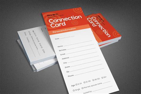 Church Connection Cards Template Free