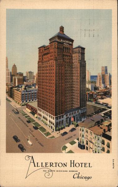 Allerton Hotel Chicago, IL Postcard