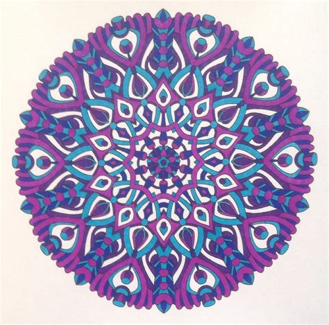 Angie Grace Mandala coloured with sharpies. | Mandala coloring pages ...