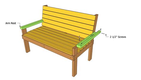 Park Bench Plans | MyOutdoorPlans