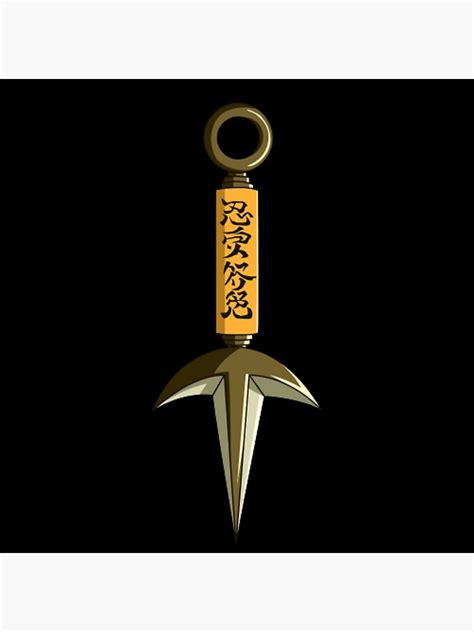 "Minato Kunai Anime weapon" Poster for Sale by MinimalTag | Redbubble