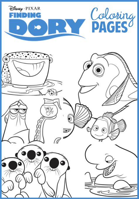 Finding Dory Coloring Pages | Simply Being Mommy