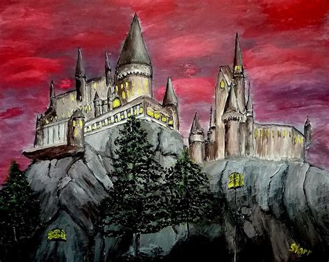 Hogwarts Castle Painting by Irving Starr