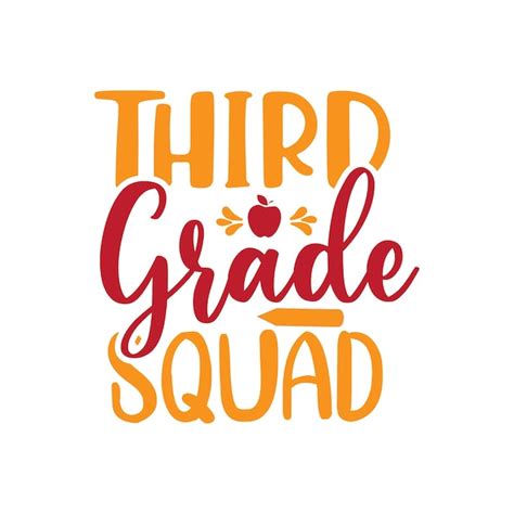 Premium Vector | A logo for third grade squad