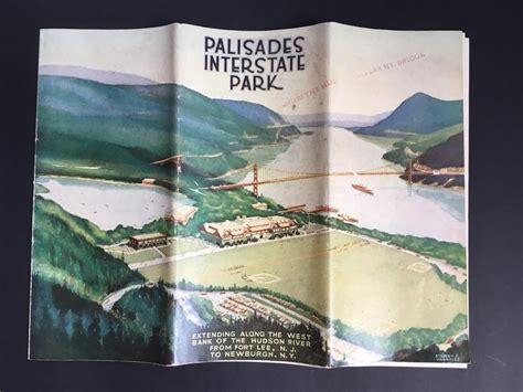 Palisades Interstate Park Map Circa 1935 New Jersey New York | Etsy ...