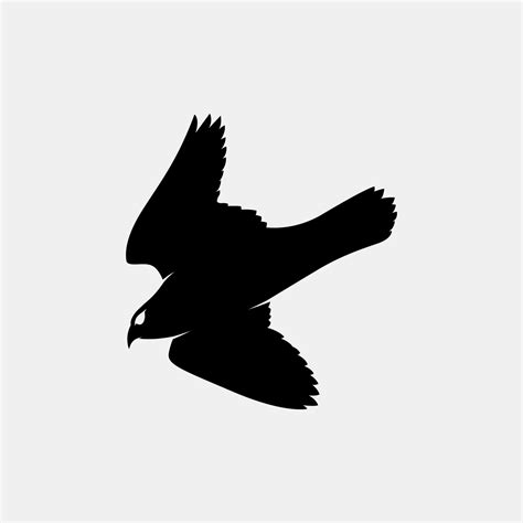 falcon vector silhouette 11542547 Vector Art at Vecteezy