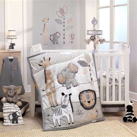 Jungle Safari 6-Piece Baby Crib Bedding Set | Crib bedding sets, Baby ...