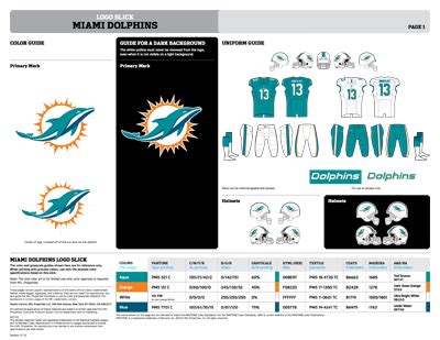 Miami Dolphins Colors | Sports Teams Colors | U.S. Team Colors