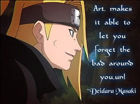 Deidara quote 3 by https://www.deviantart.com/sunloversthemoon on ...