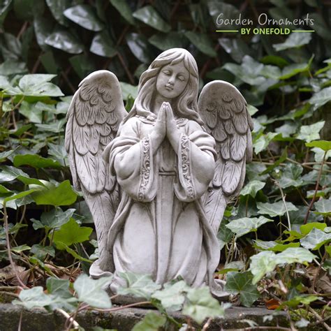 Praying Angel Stone Statue - Onefold Ltd