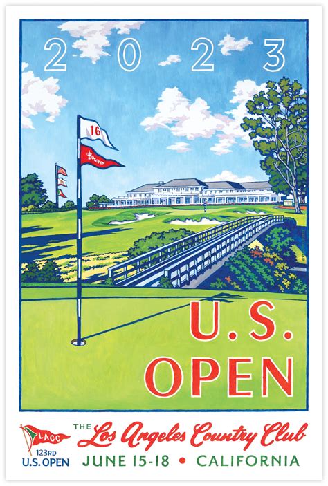 2023 U.S. Open poster at the Los Angeles Country Club