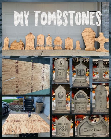 Gravestone Diy Halloween Decorations